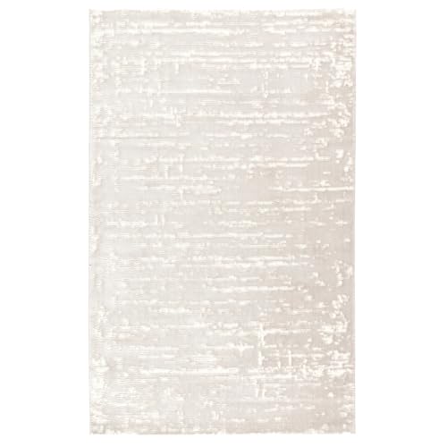 TESSO LIVING Tappeto Salotto Pelo Corto Bianco Sporco 120 X 170 cm, Tappeto Soggiorno Moderno, Super Morbido