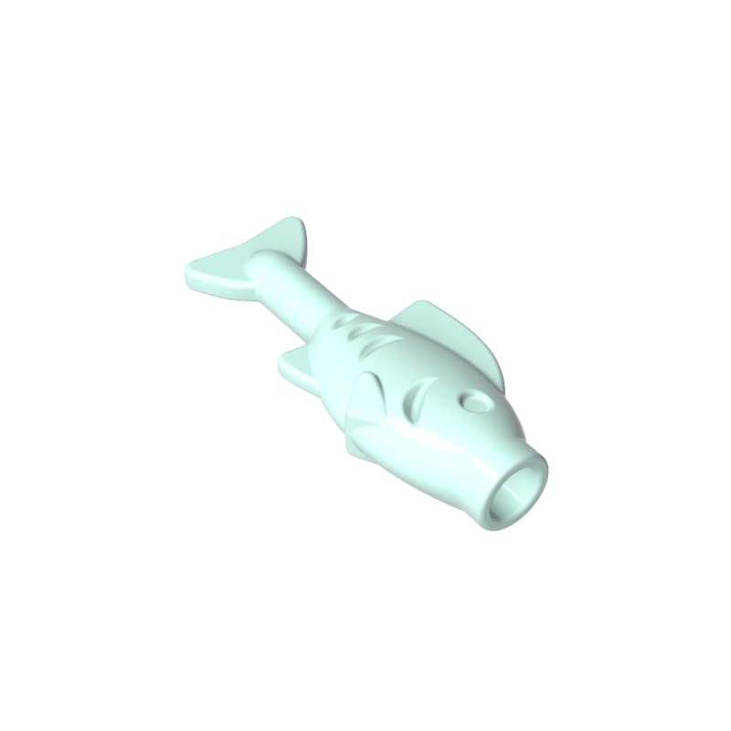 Gobricks Animals Small Fish 50PCS Compatible with Lego 64648 GDS-2120 Classic Bulk Toy MOC Color:Light Aqua โ image 1