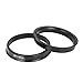 X AUTOHAUX 4pcs Plastic 67.1mm OD to 60.1mm ID Car Hub Centric Rings Wheel Bore Center Spacer Hub Rings Black