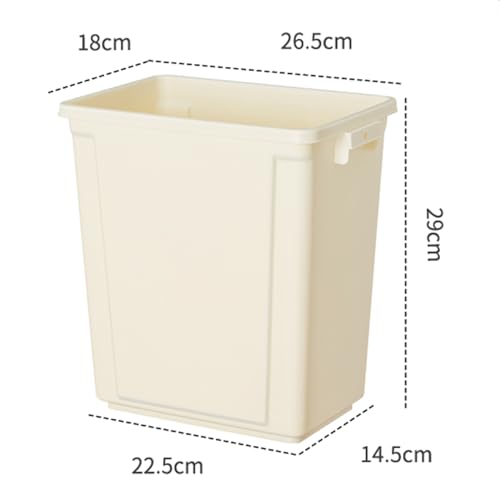 Caneca de basura rectangular 2.6 gal, paquete x2 miniatura 2