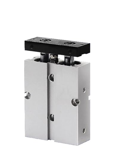 Cylindre pneumatique double tige anti rotation pour guidage de précision