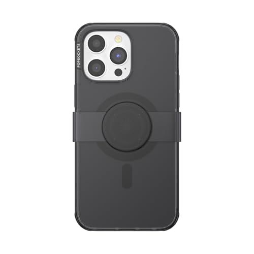 Image of PopSockets iPhone 14 Pro Max Phone Case w /MagSafe- Transluscent Black
