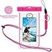 Waterproof Phone Case, Universal Dry Pouch Outdoor Cell Phone Floating Bag with Straps for iphone 7 6s 6 Plus, Samsung Galaxy S8 S7 S6 Edge Note 5 4 3 HTC One M8, M7, LG, G5, Huawei, Sony, etc (Pink)