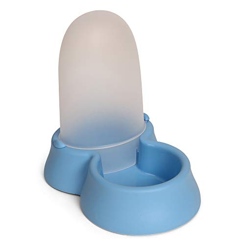 Extra einfacher Futterspender Trockenfutter Wasserspender 1,5 L Katzen Hunde Welpen Kitten 2 in 1 | Umweltfreundliches Material rutschfest robust Cover