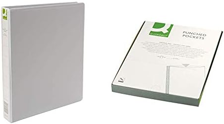 Q-Connect KF01325Q Presentation 4D-Ring Binder 25mm A4 - White (Pack of 6)