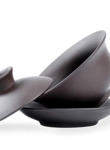 Chinese Yi Xing Purple Clay Gaiwan Tea Cup #TOP6
