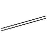 uxcell 2Pcs Carbon Fiber Tubes 8 x 10 x 420mm Plain Weave Glossy Surface Rod 3K Roll Wrapped Carbon Round...
