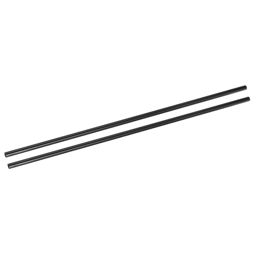 QUARKZMAN 2 Stück Kohlefaserrohre 8 x 10 x 420mm Plain Weave Glänzende Oberfläche Stab 3K Rollgewickelte Kohlefaser Rundrohre für RC Flugzeug Quadcopter Multicopter