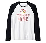 Photo Gallery proud chicken owner cute chicken lover maglia con maniche raglan Photo Gallery proud chicken owner cute chicken lover maglia con maniche raglan