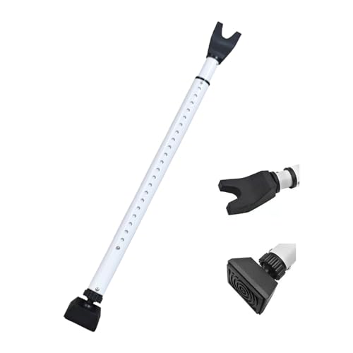 Adjustable Door Security Bar / 71-114cm Adjustable Anti-Theft Sliding Patio Lock Brace / 360 ° Rubber Anti-Slip Base/No Assembly Required, 1 PC