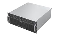 Rosewill 4U Rackmount Servergehäuse, Servergehäuse, unterstützt bis zu 8 3,5 Zoll 12 Gbit/s Hot Swap, ATX-kompatibel, 6 x 80 mm PWM-Lüfter, USB 3.2 Typ-C | RSV-H408 – Ansicht 1