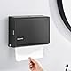 Modundry Papierhandtuchspender, Wandmontage Tissue Boxspender, kommerzielle Handtuchspender für Küche Bad Büro Restaurant, hält 200 Blatt (Schwarz)