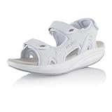 Fusskleidung® Damen Herren Sandalen Sommer Abrollsohle Gesundheitsschuhe Wei...