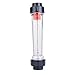 Alvinlite LZS-40（D） Flow Meter, Plastic Tube Type Water Measuring Liquid Flow Meter 0.6-6m³/H Rotameter Liquid Flowmeter for Garden Light Industrial Chemical