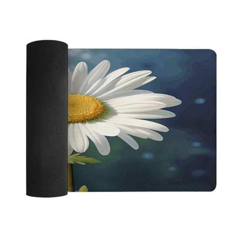 Alfombrilla para escritorio Daisy Flower grande antideslizante miniatura 3