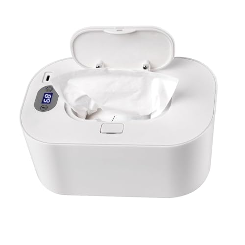 Masroo Baby Wipe Warmer and Baby Wet Wipes Dispenser 5 Modes of Temperature Heating Control Portable Diaper Wipes Warmer for Newborn Baby Baby Shower Gifts