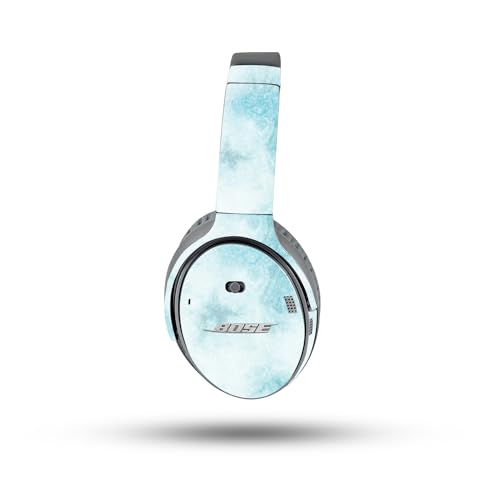 Image of MightySkins Glossy Glitter Skin Compatible with Bose QuietComfort 35 II Headphones - Blue Marble | Protective, Durable High-Gloss Glitter Finish | Easy to Apply