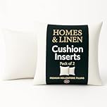 HOMES-LINEN 24” x 24” Cushion Inner Pads Square Insert Fillers- Pack of 2 (60 x 60 cm) Anti-Allergy