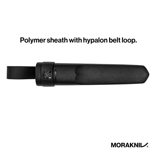 Morakniv Garberg Sandvik Faca de sobrevivência de lâmina fixa de aço inoxidável com bainha, 10 cm