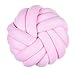 Ysimee Cojin Nudo 35cm, Knot Ball Pillow Hecho a Mano Baby Nap Pillow Peluche Juguete Decorativo Throw Pillow,Creativa de Almohada de Felpa Suave para el hogar, emite un Ambiente hogareño