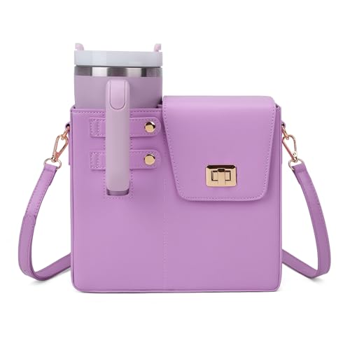 Image of Stanley Purse,Water Bottle Bag Outdoor Portable Crossbody Bag Stanley Cup Holder with Strap Women's Shoulder Bags