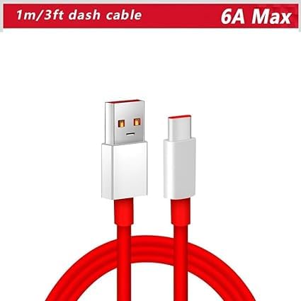 Image of THE BATTERY STORE Original 80W USB Type C Data Sync Fast Charging Charger Cable Compatible with One Plus 12 5G,11,11r,10r,10t,10,10 pro,9 Pro,8,8T,7t,7t Pro, Nord,2,2t,Ce 2 Lite,Ce 3 lite, (fast55)