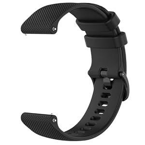 VELULYX Armband kompatibel mit Garmin Venu 2S/Venu 3S/Vivomove 3S/Vivoactive 4S, 18mm weiches Silikonband für Fossil Gen 6/5E/3/4/Withings Steel HR 36 mm/ScanWatch 2 38 mm