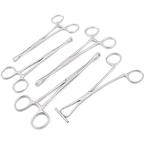 DDP '5 Pieces Body Piercing Instruments Kit Tools Pennington Forceps