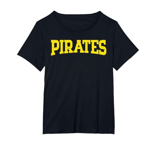 Pirates Vintage Buccaneer Sea Crew Costume Men Women Kids T-Shirt, Women's Plus, Black, 2X