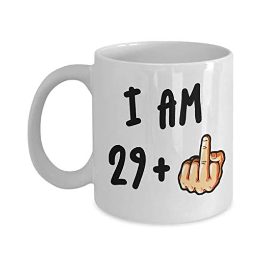 Rolig 30 -års födelsedagspresent för kvinnor och män som fyller 30 år gammal kaffemugg Bästa vuxen trettio present Gag Party Cup idé för pojke flicka bror syster
