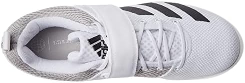 adidas Unisex-Adult Powerlift 5 White/Black/Grey 10 Adult | Image 1