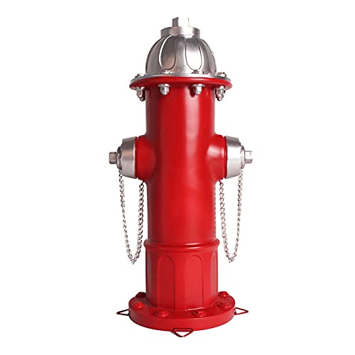 Vigan Garden Statue Fire Hydrant Ornaments Traing Dog Urination Fixed Position Resin Crafts Lawn Outdoor Courtyard Garden Decoration, Red, 36.8Cmx13.4Cm #TOP1