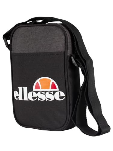 ellesse Heritage Lukka Umhängetasche für Herren, kleine Gegenstände, Schwarz