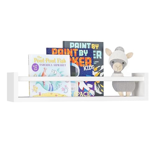 Buithafu Étagère Murale Livre Chambre Enfant Lot de 3 Blanc – vue 5