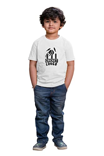 Image of Kids Cricket Lover Half Sleeve Printed Tshirt