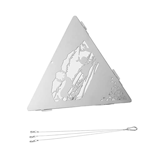 Happyyami Triangle Hanging Stove Outdoor Lighting Stove Camping Supplies Triangle Campfire for Birthday Camping Fire Pit Use