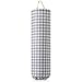 Poola Voidra Gingham Plastic Bag Holder, Wall Mount Grocery Bag Storage Organizer, Hanging Buffalo Check Plaid Trash Bags Dispenser for Farmhouse Home Kitchen Pantry Laundry Room Decor (Gray)