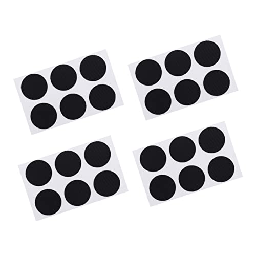 Luxshiny 1set Tire Patch Tube Repair Professional Inner Patch Bike Supply Cycle Accessory Portable Inner Patch Cycle Inner Patch Tire Inner Patch Cycle Supply Rubber Black 4sheets