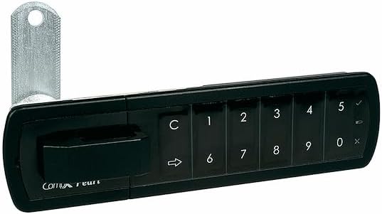 CompX Pearl Matte Black 5/8" Right Hand Mount Push Button Electronic Lock PRLK-M-R-2-BK