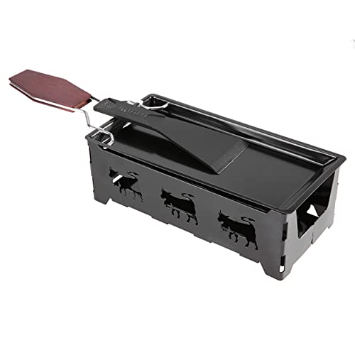 Bandeja de horno antiadherente portátil para raclette de queso con herramienta para asar