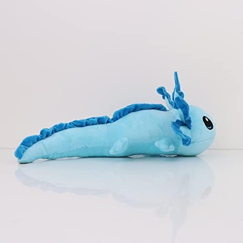 KSTOUMYBB 20 Inch Plush Axolotl Toys,Bed Soft Joyful Stuffed Dolls Desktop Huggable Ragdoll For Girls, Gifts For Kids Birthday (Color : Blue, Size : 20in)