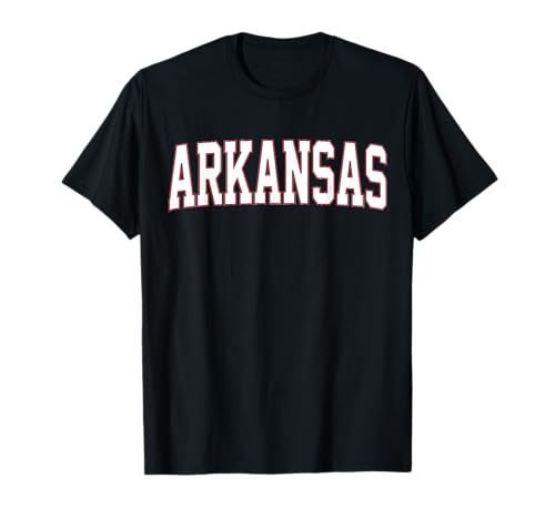 Retro Arkansas Tee Vintage Arkansas Throwback Rojo Clásico Camiseta