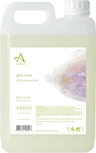 Arran Glen Rosa Luxury Hand Wash Refill (2 Litre) Liquid Soap with Calming Fig and Ylang Ylang for Gentle Cleansing and Hydrated Skin
