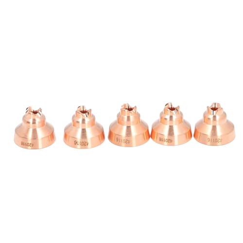 Mavaol 5 Pack Brass Plasma Cutter, Wear-resistant, Compatible with PMX and 30XP, Improved Cutting Efficiency, Portable for Professionals