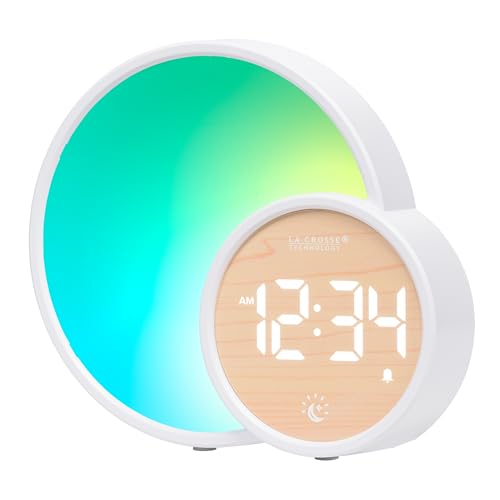 La Crosse Technology 617-1412 L'Eclipse Light Assist Digital Bedside Alarm Clock
