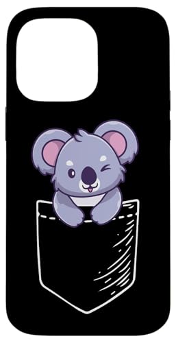 Cute Funny Kids Mens Womens Girls Pocket Koala Lover �X�}�z�P�[�X iPhone 14 Pro Max �p