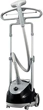 Russell Hobbs RGS1800 Professional Garment Steamer 1800 Watts Powerful Steam Dual Telescopic Bars 1.8m Long Cord Pant Press & Fabric Brush Smart Steaming with Hanger Clips & Hooks