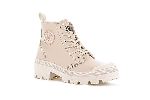 Palladium Women's Pallabase Leather Boot, Nude Dust, 9.5 M
