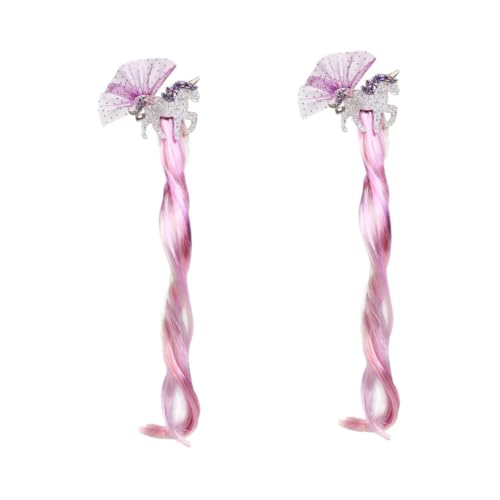 Pinces à cheveux enfants FRCOLOR de 2 pièces colorées pour l'école et les fêtes