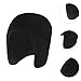 Colaxi Warm Cap Night Sleeping Cap Ear Protection Casual Lightweight Winter Beanie for Running Outdoor Skiing Sport Riding, Black